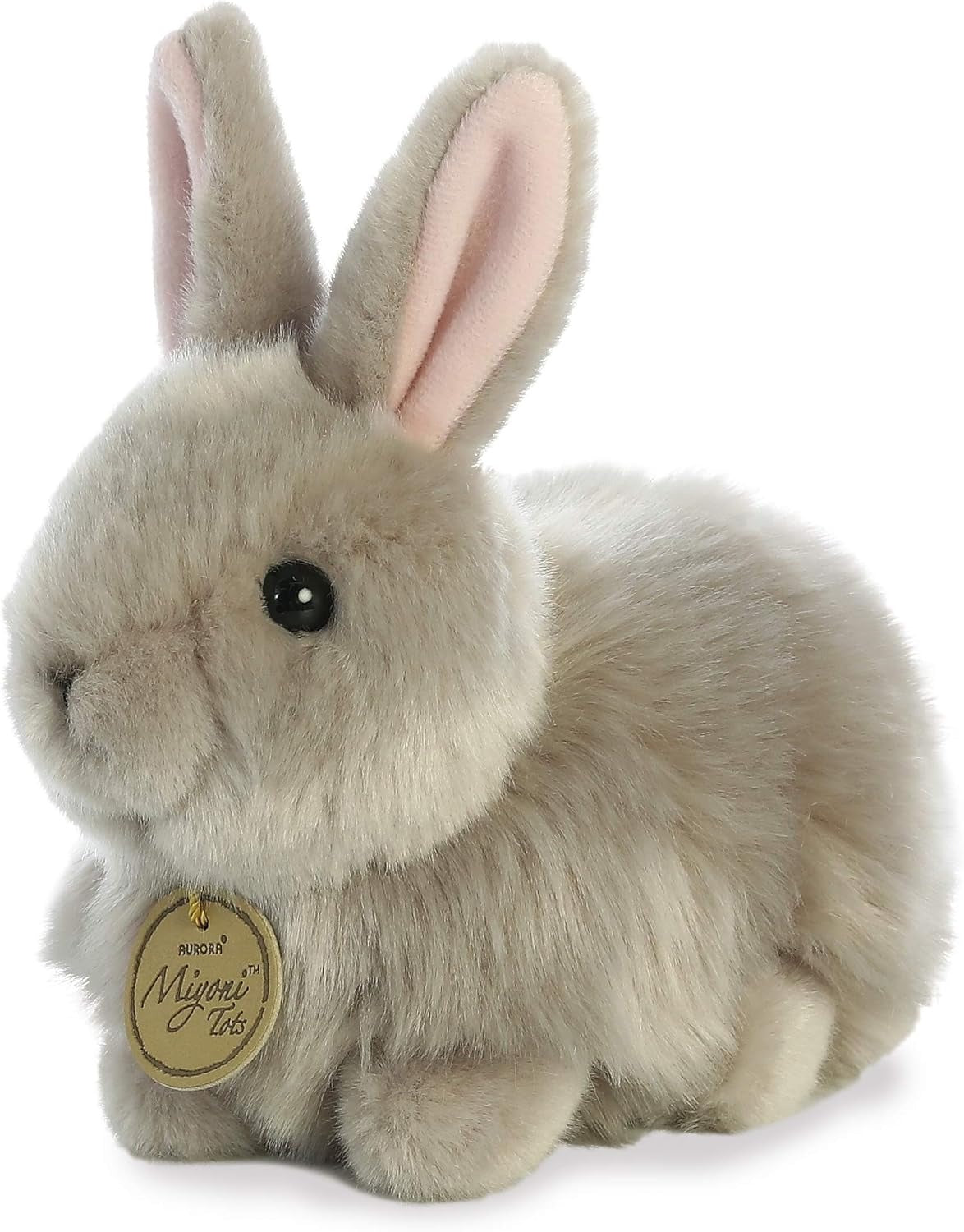 Angora Bunny Grey Stuffed Animal
