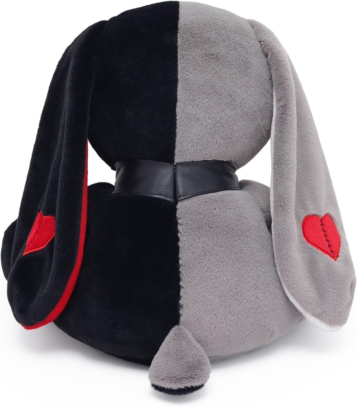 Gray Goth Bunny Plush Rabbit