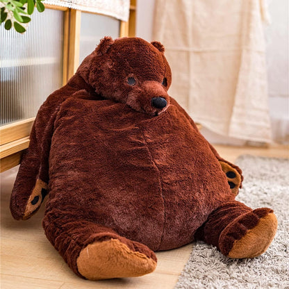 Huge Black Bear Plush, 60cm Giant Stuffed Bear Soft Toy