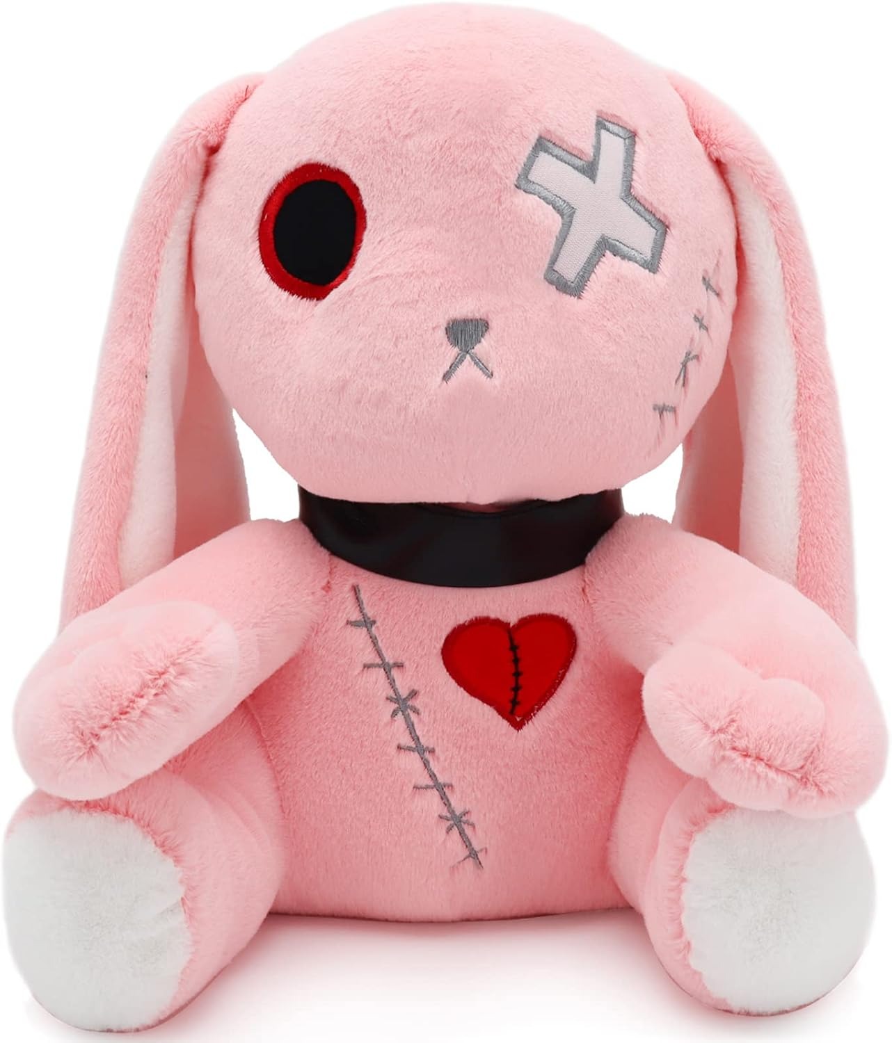 Pink Goth Bunny Plush Rabbit