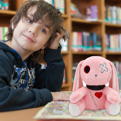 Pink Goth Bunny Plush Rabbit