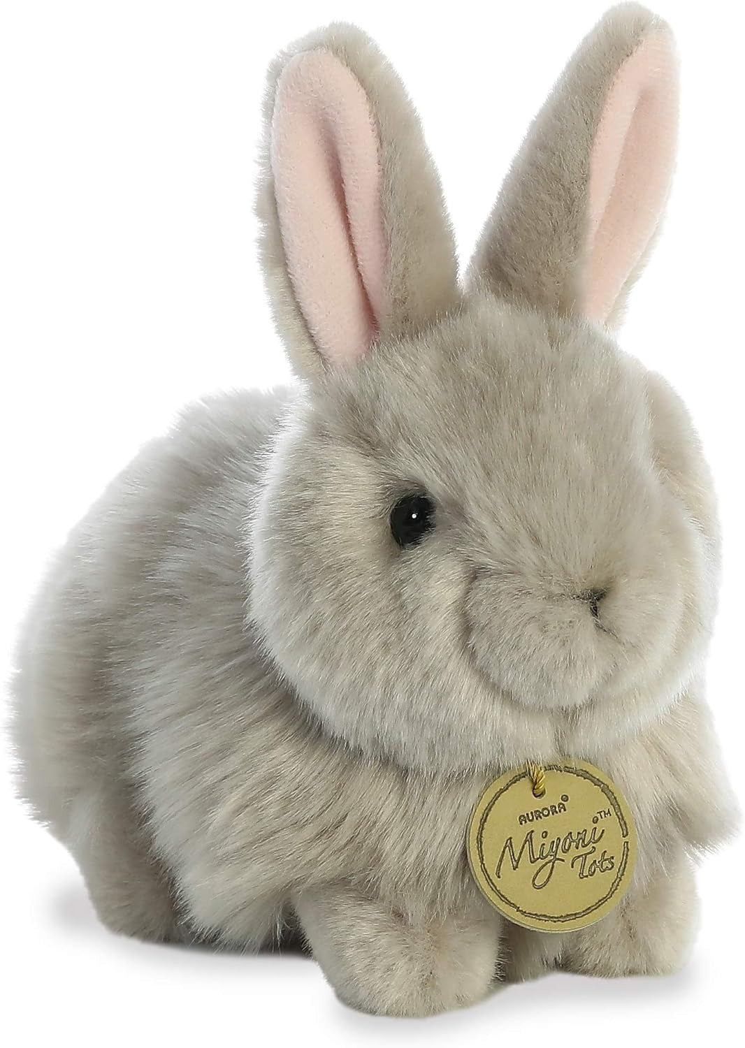 Angora Bunny Grey Stuffed Animal